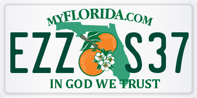 FL license plate EZZS37