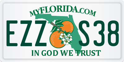 FL license plate EZZS38