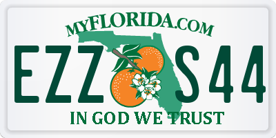 FL license plate EZZS44