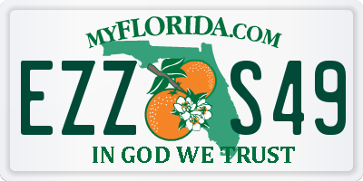 FL license plate EZZS49