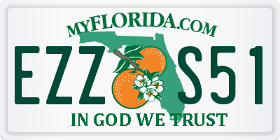 FL license plate EZZS51