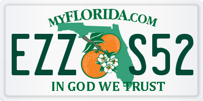 FL license plate EZZS52