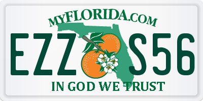 FL license plate EZZS56