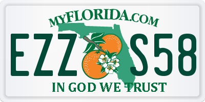 FL license plate EZZS58