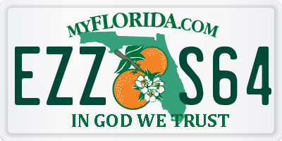 FL license plate EZZS64