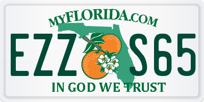 FL license plate EZZS65