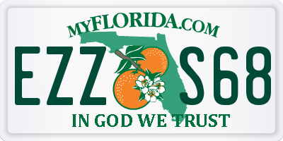 FL license plate EZZS68