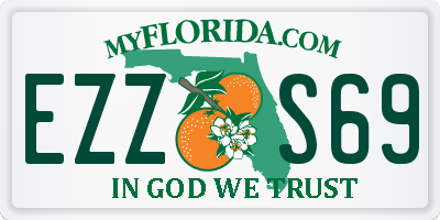 FL license plate EZZS69