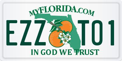 FL license plate EZZT01