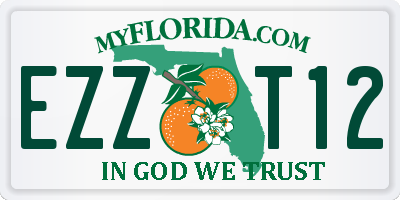 FL license plate EZZT12