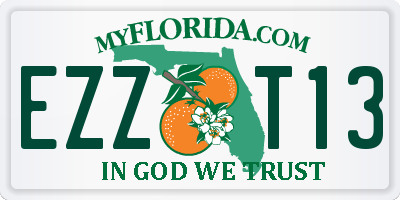 FL license plate EZZT13