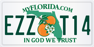 FL license plate EZZT14