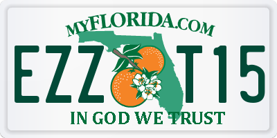 FL license plate EZZT15