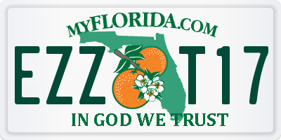 FL license plate EZZT17