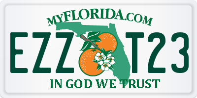 FL license plate EZZT23