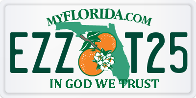 FL license plate EZZT25