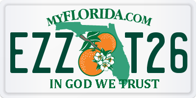 FL license plate EZZT26