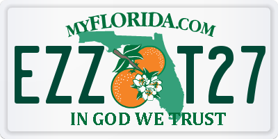 FL license plate EZZT27