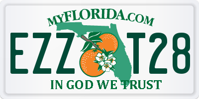 FL license plate EZZT28