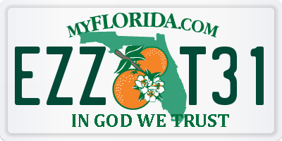 FL license plate EZZT31