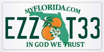 FL license plate EZZT33