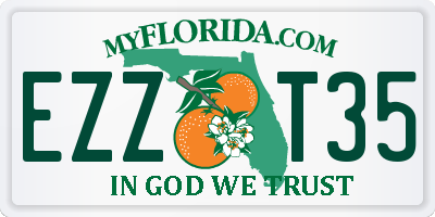 FL license plate EZZT35