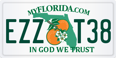 FL license plate EZZT38