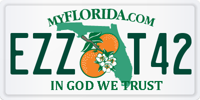 FL license plate EZZT42