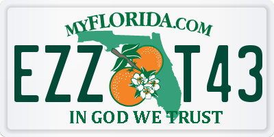 FL license plate EZZT43