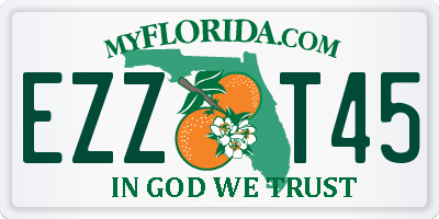 FL license plate EZZT45