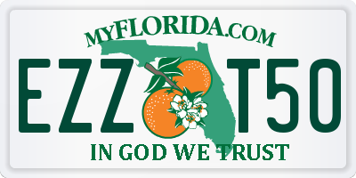 FL license plate EZZT50