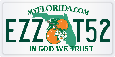 FL license plate EZZT52