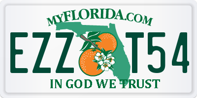 FL license plate EZZT54