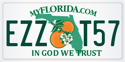 FL license plate EZZT57