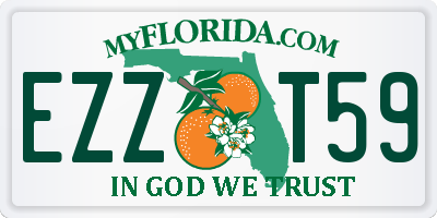 FL license plate EZZT59