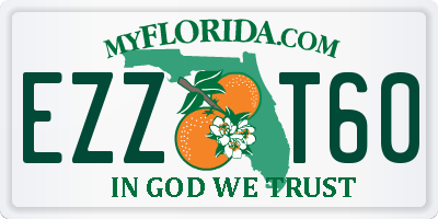 FL license plate EZZT60