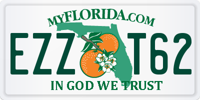 FL license plate EZZT62