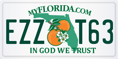 FL license plate EZZT63