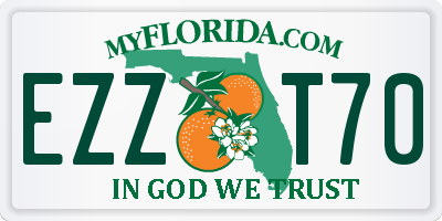 FL license plate EZZT70