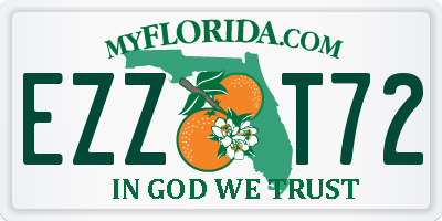 FL license plate EZZT72