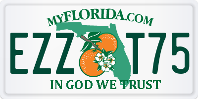 FL license plate EZZT75