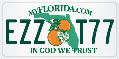 FL license plate EZZT77