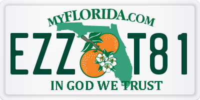 FL license plate EZZT81