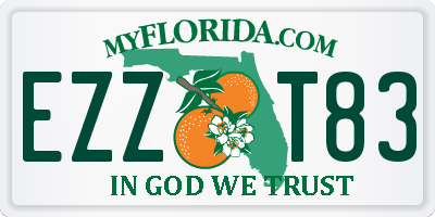 FL license plate EZZT83