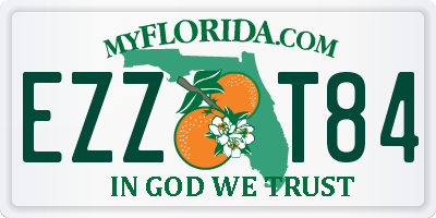 FL license plate EZZT84