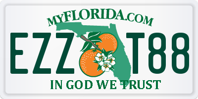 FL license plate EZZT88