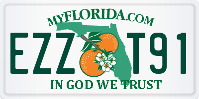 FL license plate EZZT91