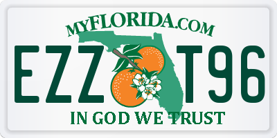 FL license plate EZZT96