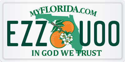 FL license plate EZZU00