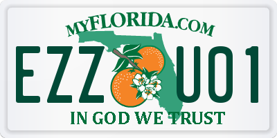 FL license plate EZZU01